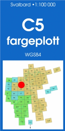 C5 Åsgårdfonna 1:100 000 - Svalbardkart - Lnr 8815