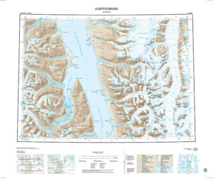 C6 Austfjorden 1:100 000 - Svalbardkart - Lnr 8816