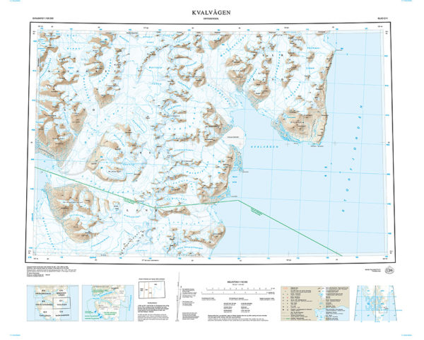 C11 Kvalvågen 1:100 000 - Svalbardkart - Lnr 8821