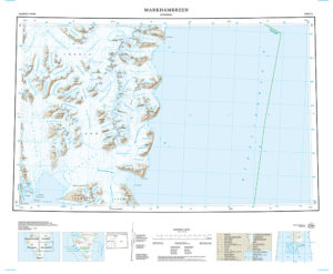 C12 Markhambreen 1:100 000 - Svalbardkart - Lnr 8822