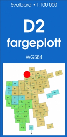 D2 Snøtoppen 1:100 000 - Svalbardkart - Lnr 8824