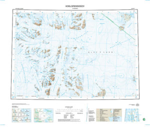 D7 Hinlopenbreen 1:100 000 - Svalbardkart - Lnr 8829