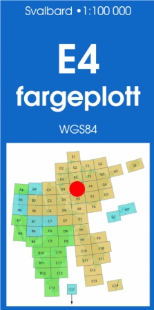 E4 Wahlenbergfjorden 1:100 000 - Svalbardkart - Lnr 8835