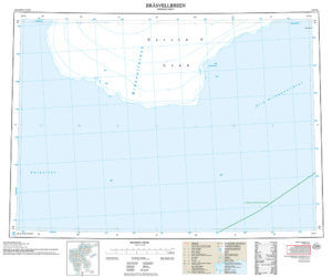 F6 Bråsvellbreen 1:100 000 - Svalbardkart - Lnr 8849