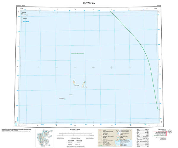 G2 Foynøya 1:100 000 - Svalbardkart - Lnr 8853