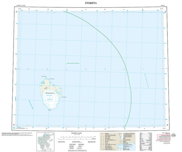 H3 Storøya 1:100 000 - Svalbardkart - Lnr 8859