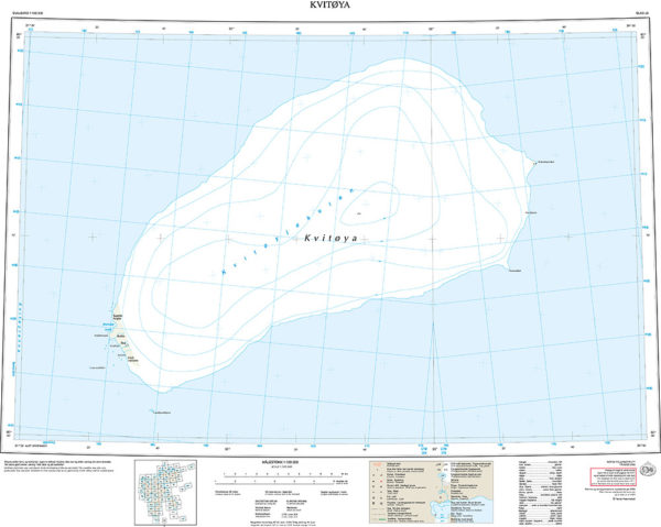 J3 Kvitøya 1:100 000 - Svalbardkart - Lnr 8861