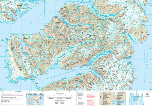 K20 Nordenskiølds Land 1:200 000 - Svalbardkart - Lnr 8870