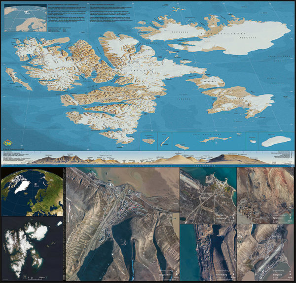 Svalbard Turistkart (S1000) 1:1 mill - Svalbardkart - Lnr 8872