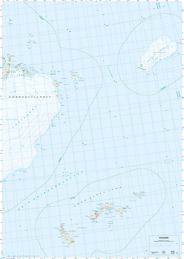 Svalbard Nordaust, 1:250 000 - (S250) Blad 4