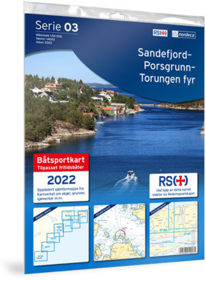 Sandefjord-Porsgrunn-Torungen - Serie 03 - Båtsportkart Lnr 14003