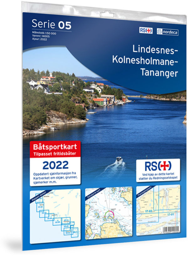 Lindesnes-Kolnesholmane-Tananger - Serie 05 - Båtsportkart Lnr 14005