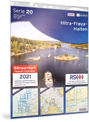 Hitra-Frøya-Halten - Serie 20 - Båtsportkart Lnr 14020