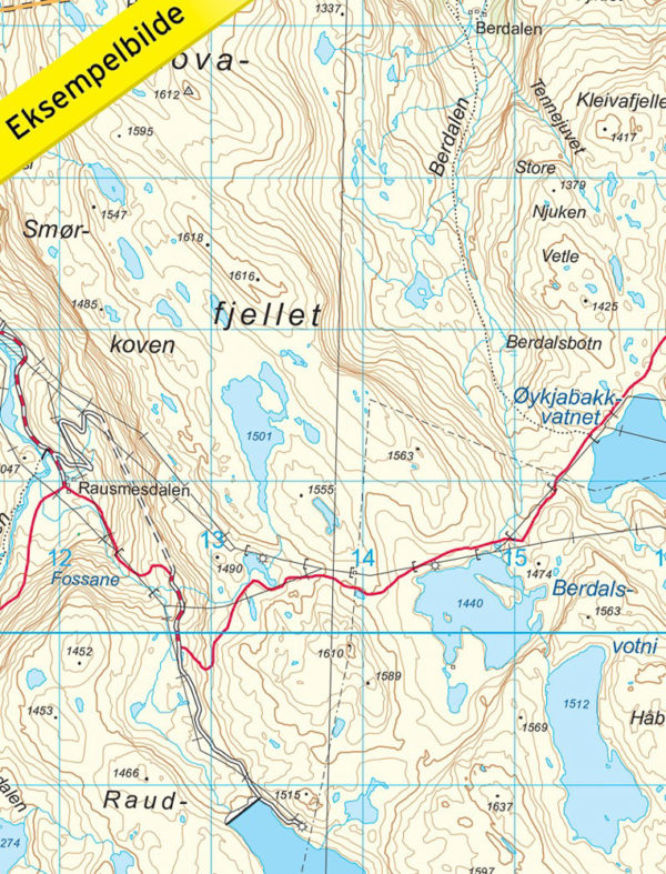 Hallingskarvet nasjonalpark - Topo3000- Lnr 3001