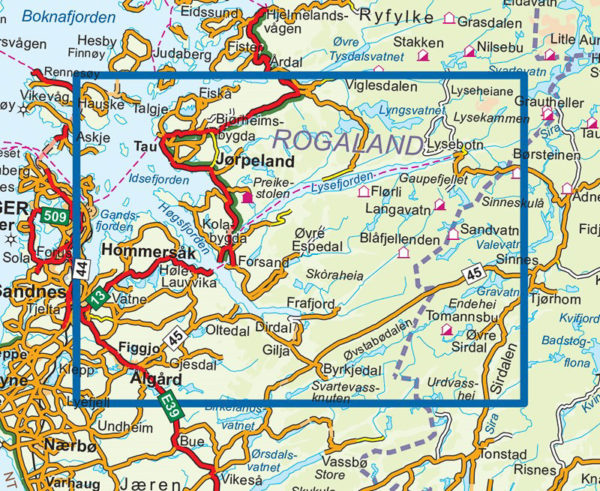 Lysefjorden - Topo3000- Lnr 3003