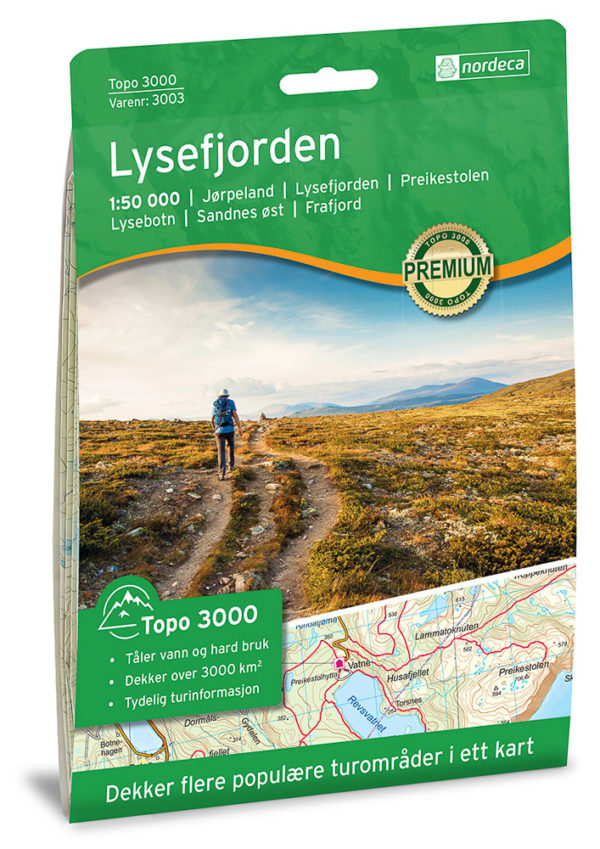 Lysefjorden - Topo3000- Lnr 3003