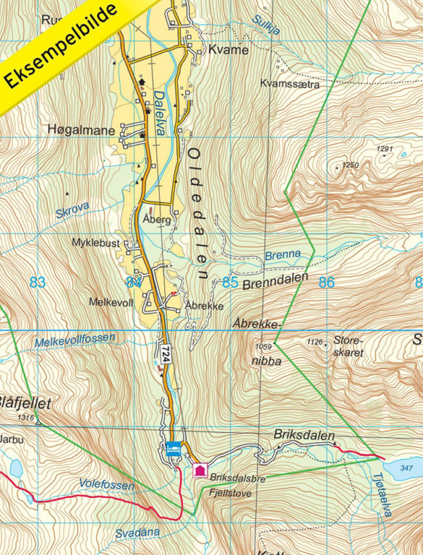 Jostedalsbreen - Topo3000- Lnr 3009