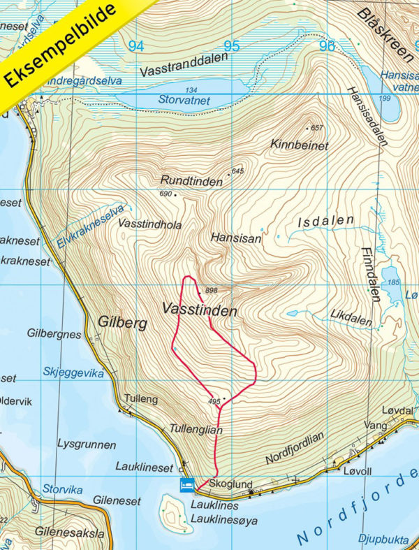 Tromsø-Kvaløya - Topo3000- Lnr 3010