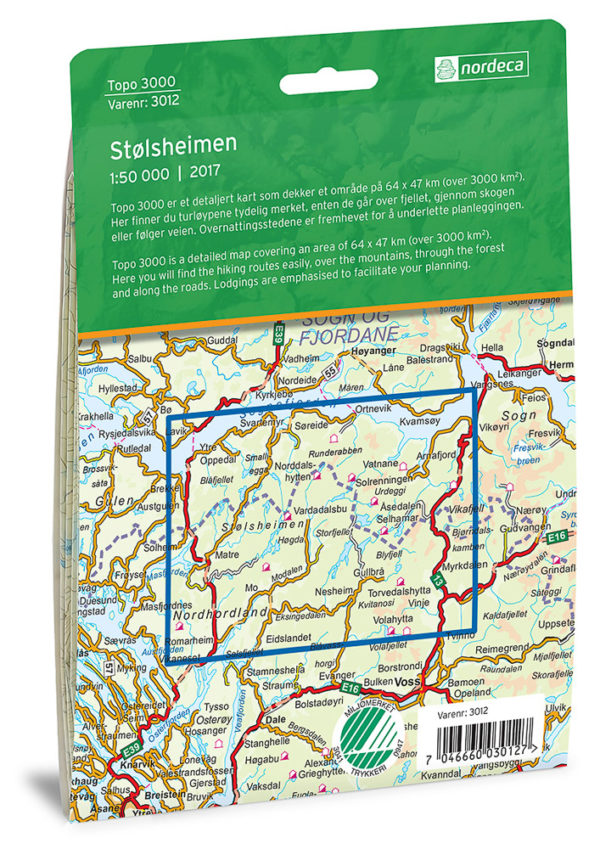 Stølsheimen - Topo3000- Lnr 3012