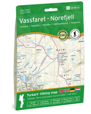 Vassfaret-Norefjell - Topo3000- Lnr 3014