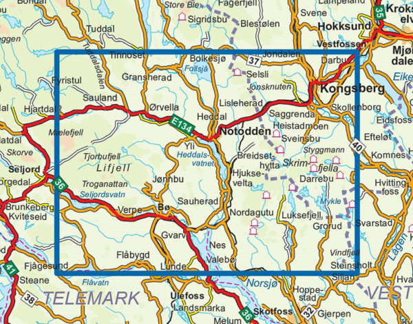 Notodden - Topo3000- Lnr 3017