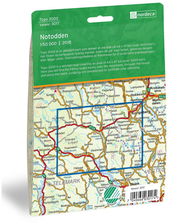 Notodden - Topo3000- Lnr 3017