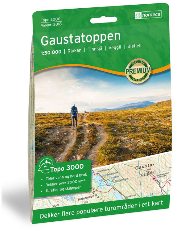 Gaustatoppen - Topo3000- Lnr 3018