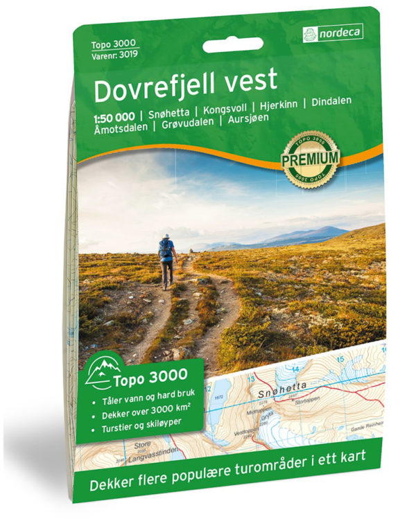 Dovrefjell Vest - Topo3000- Lnr 3019