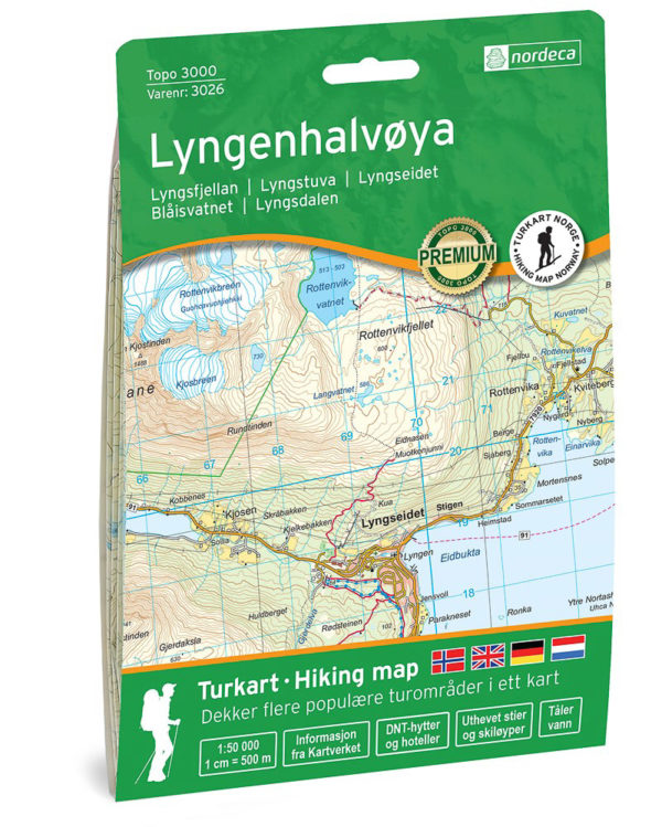 Lyngenhalvøya - Topo3000- Lnr 3026