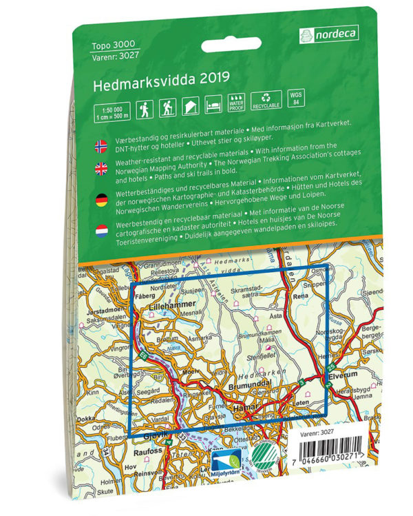 Hedmarksvidda - Topo3000- Lnr 3027