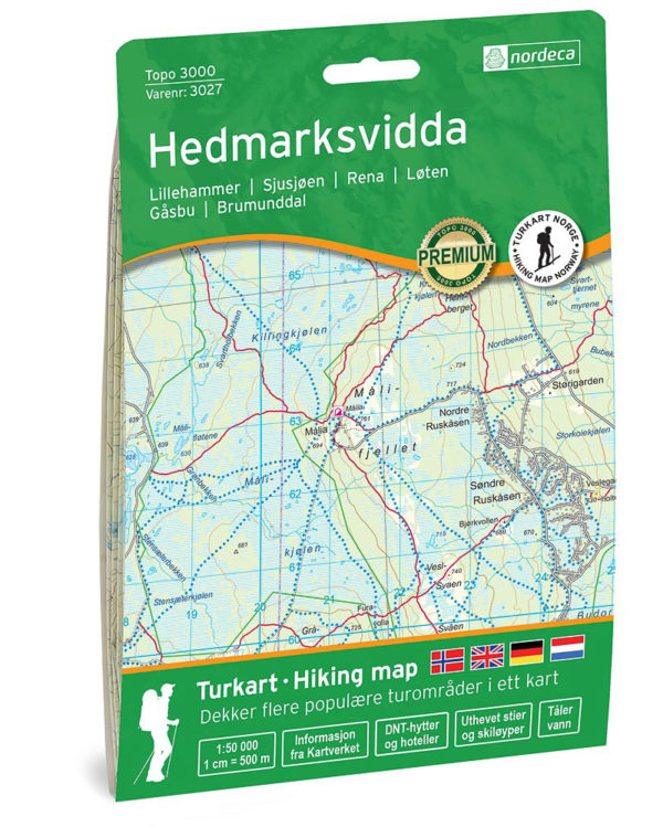 Hedmarksvidda - Topo3000- Lnr 3027