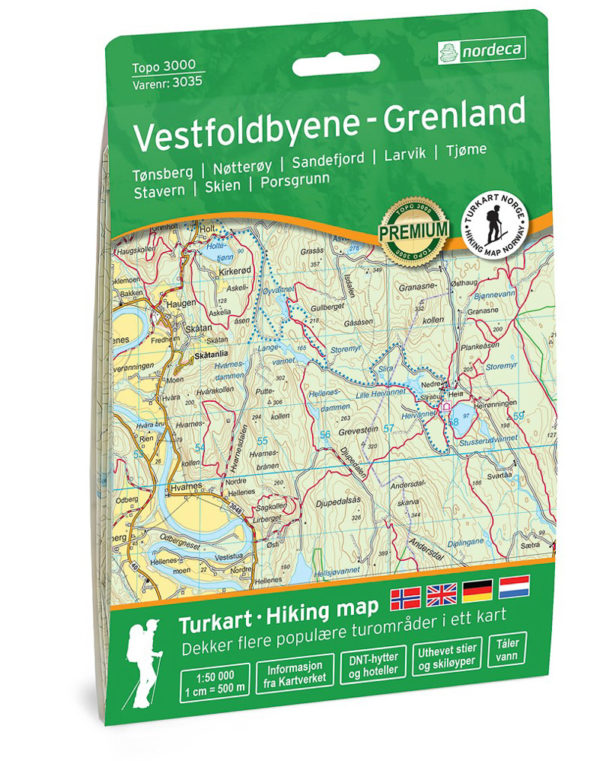Vestfoldbyene-Grenland - Topo3000- Lnr 3035