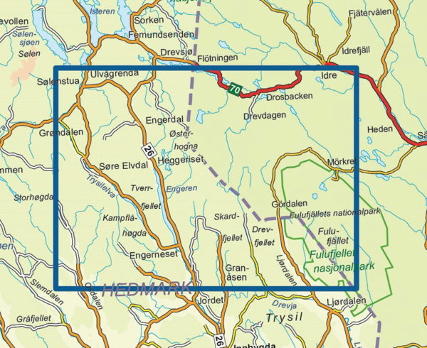 Trysil nord - Topo3000- Lnr 3043