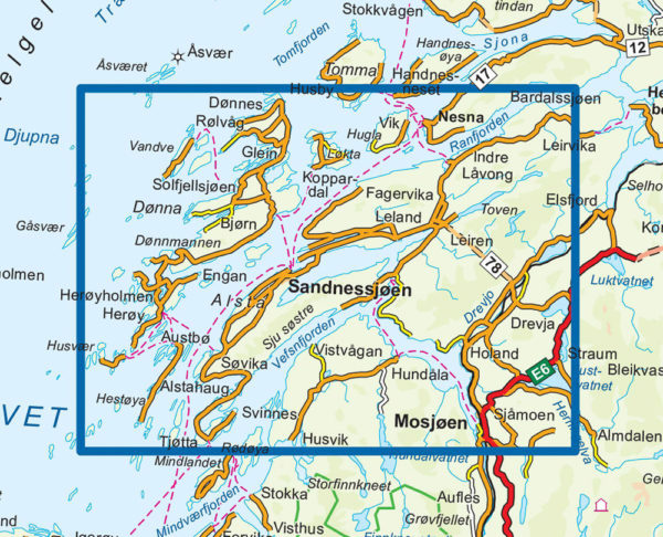 De syv søstre - Topo3000- Lnr 3051