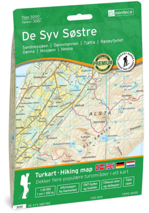 De syv søstre - Topo3000- Lnr 3051