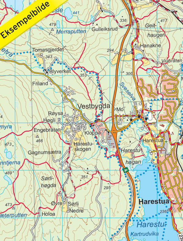 Romeriksåsene - Topo3000- Lnr 3053