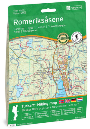 Romeriksåsene - Topo3000- Lnr 3053