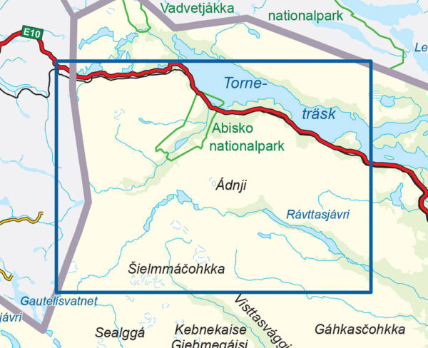 Kungsleden-Abisko - Svensk fjellkart