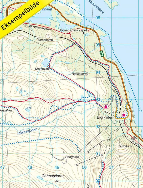 Kungsleden-Abisko - Svensk fjellkart