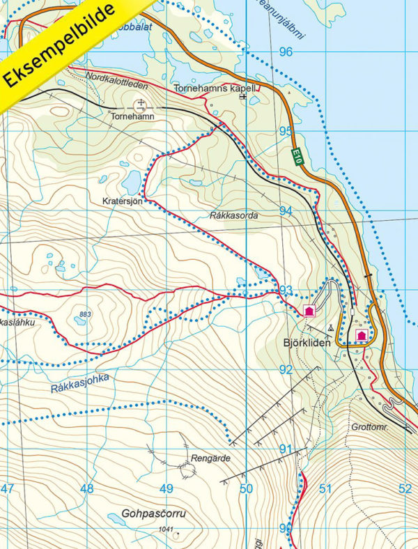 Kungsleden-Abisko - Svensk fjellkart