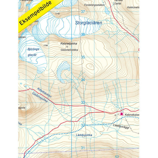 Kungsleden-Singi - Svensk fjellkart