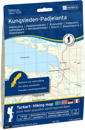 Kungsleden-Padjelanta - Svensk fjellkart