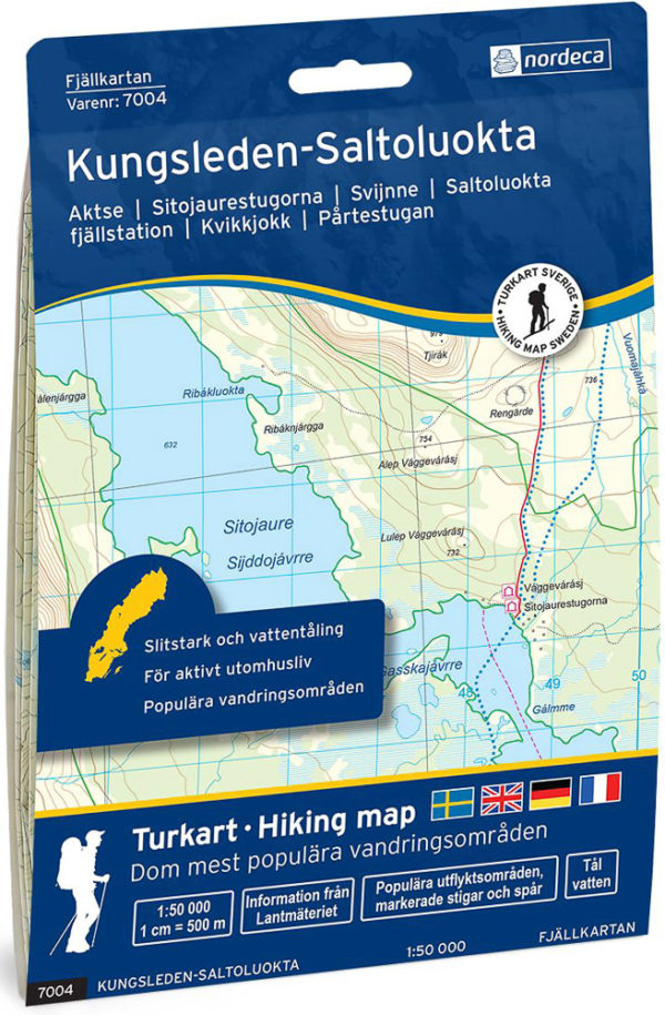 Kungsleden-Saltoluokta - Svensk fjellkart