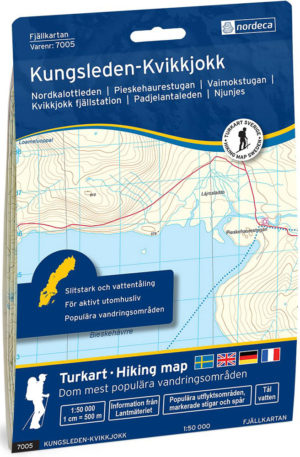 Kungsleden-Kvikkjokk - Svensk fjellkart