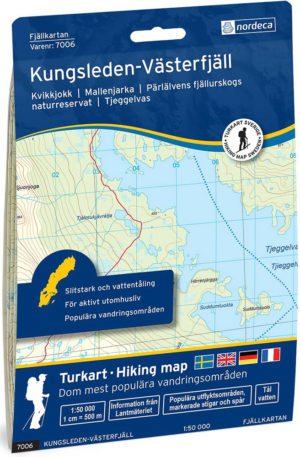 Kungsleden-Västerfjäll - Svensk fjellkart