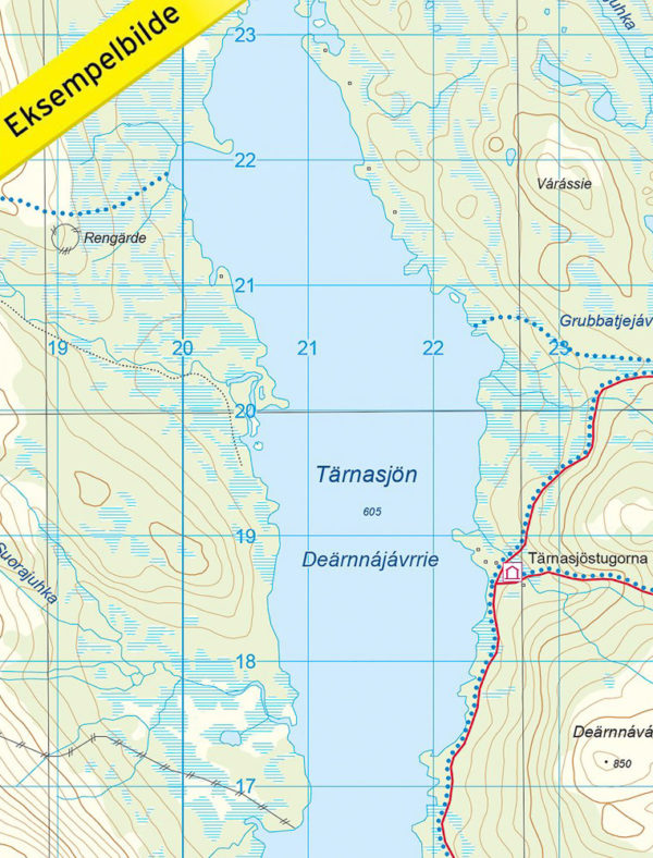 Kungsleden-Hemavan - Svensk fjellkart