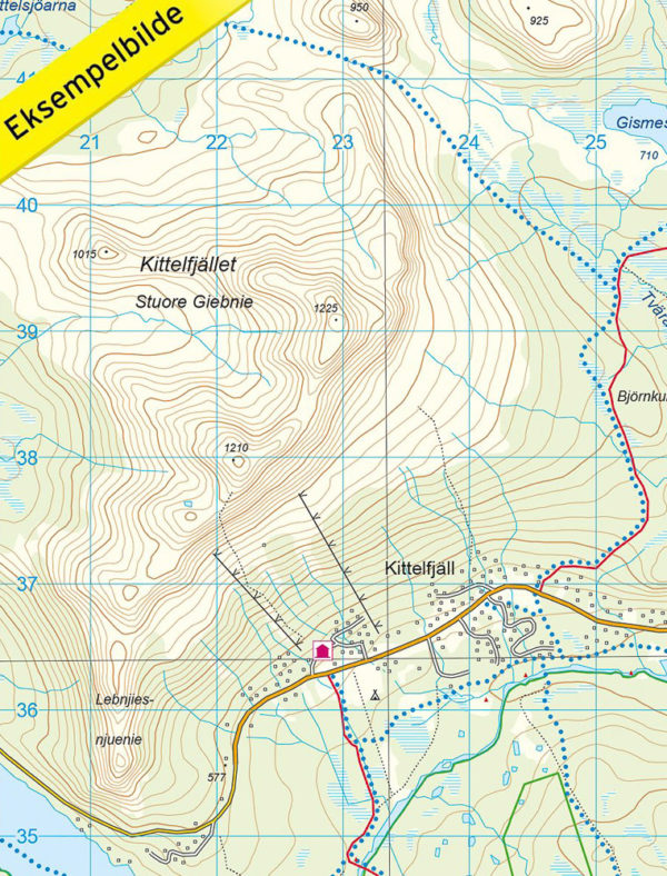 Kittelfjäll - Svensk fjellkart