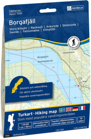 Borgafjäll - Svensk fjellkart