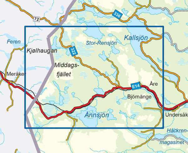 Årefjällen - Svensk fjellkart