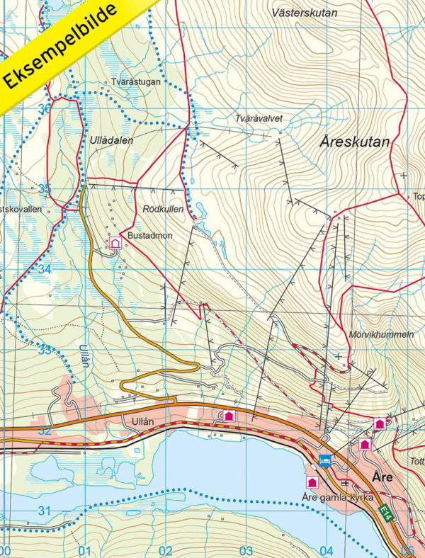 Årefjällen - Svensk fjellkart